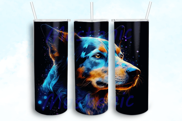 Blue Heeler Dog Sublimation Design: Graphics for Crafts