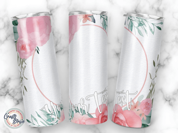 Floral Wedding Watercolor Tumbler Graphics for Crafts