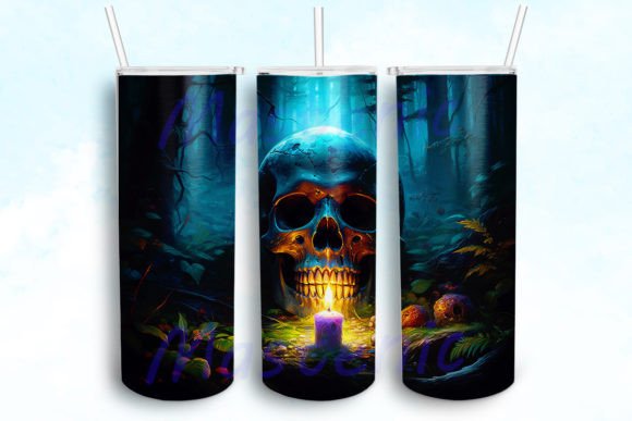 Magical Skull Forest 20oz Tumbler Wrap