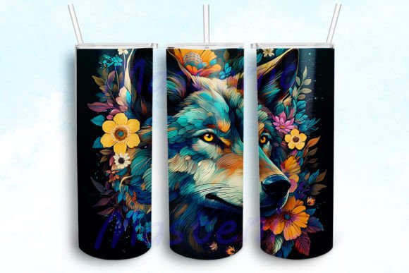 Magical Wolf Tumbler Wrap: Graphics for Crafts & Creative Publishing