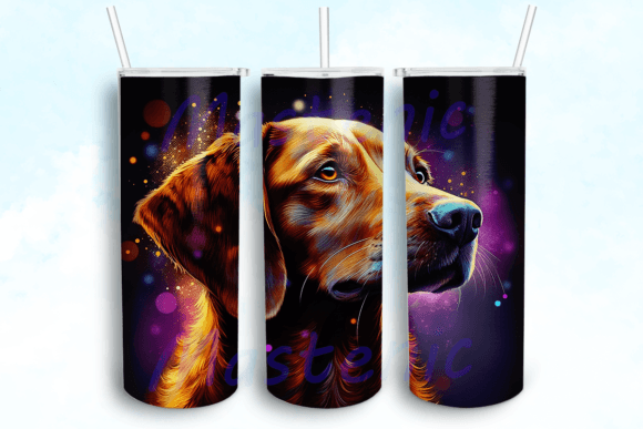 Vizsla Dog Tumbler Wrap PNG: Graphics for Crafts-Driven Branding